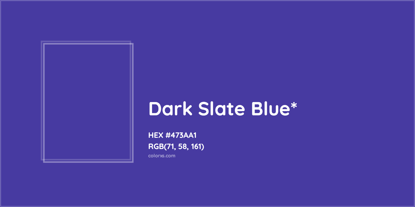HEX #473AA1 Color Name, Color Code, Palettes, Similar Paints, Images