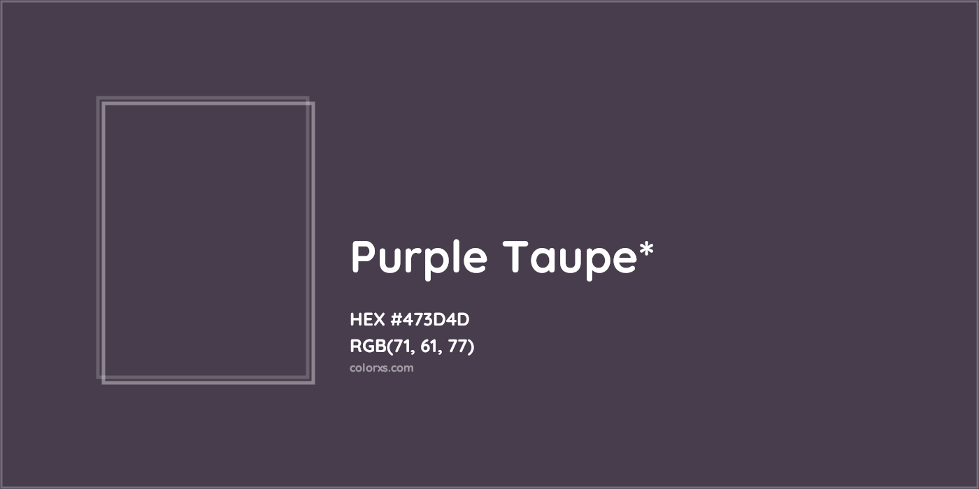 HEX #473D4D Color Name, Color Code, Palettes, Similar Paints, Images
