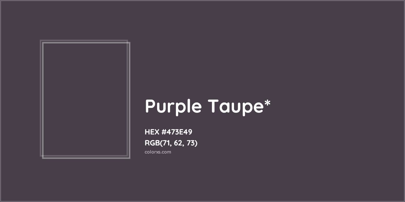 HEX #473E49 Color Name, Color Code, Palettes, Similar Paints, Images