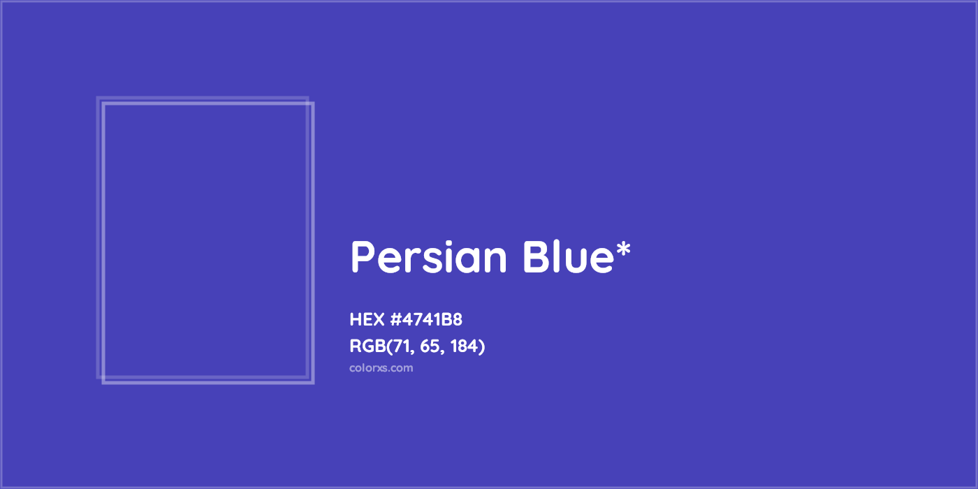 HEX #4741B8 Color Name, Color Code, Palettes, Similar Paints, Images