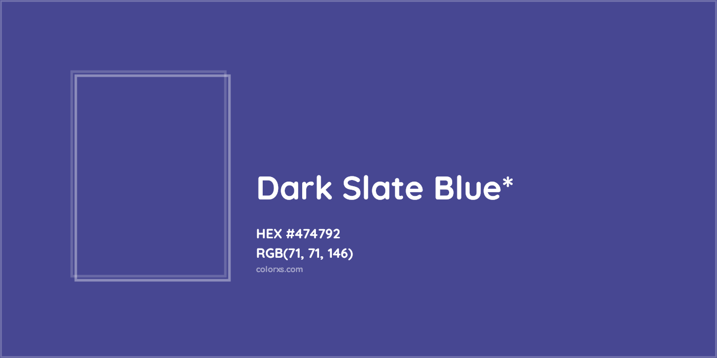 HEX #474792 Color Name, Color Code, Palettes, Similar Paints, Images