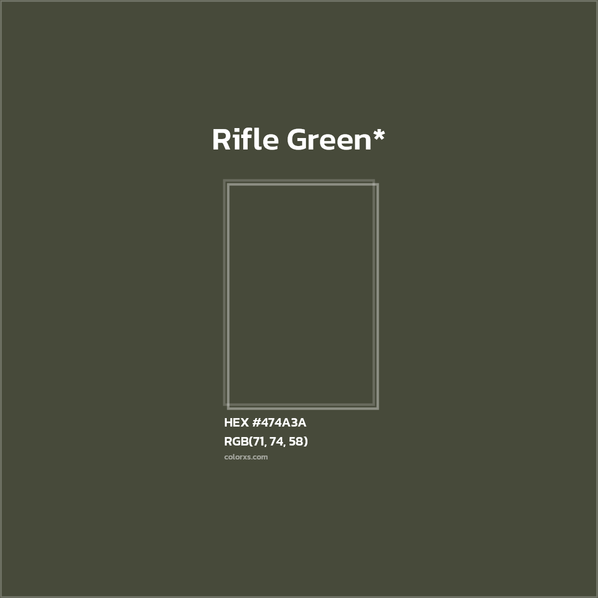 HEX #474A3A Color Name, Color Code, Palettes, Similar Paints, Images