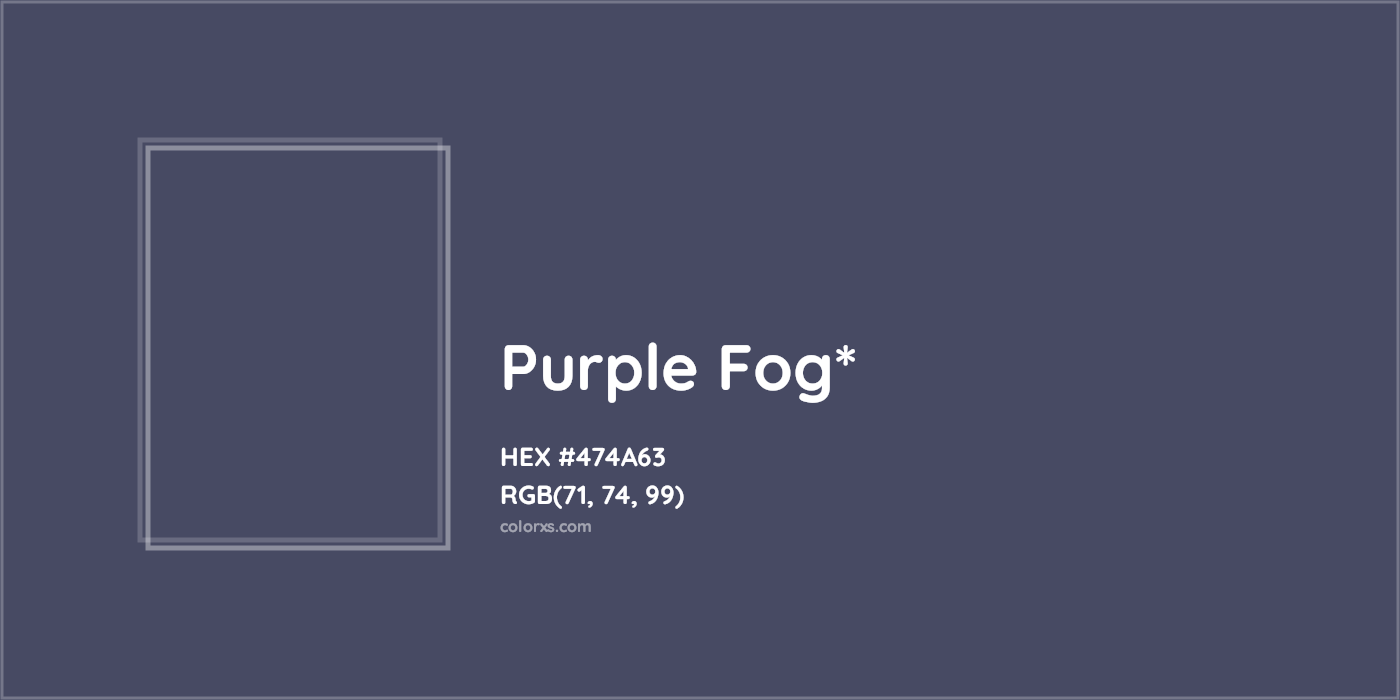 HEX #474A63 Color Name, Color Code, Palettes, Similar Paints, Images