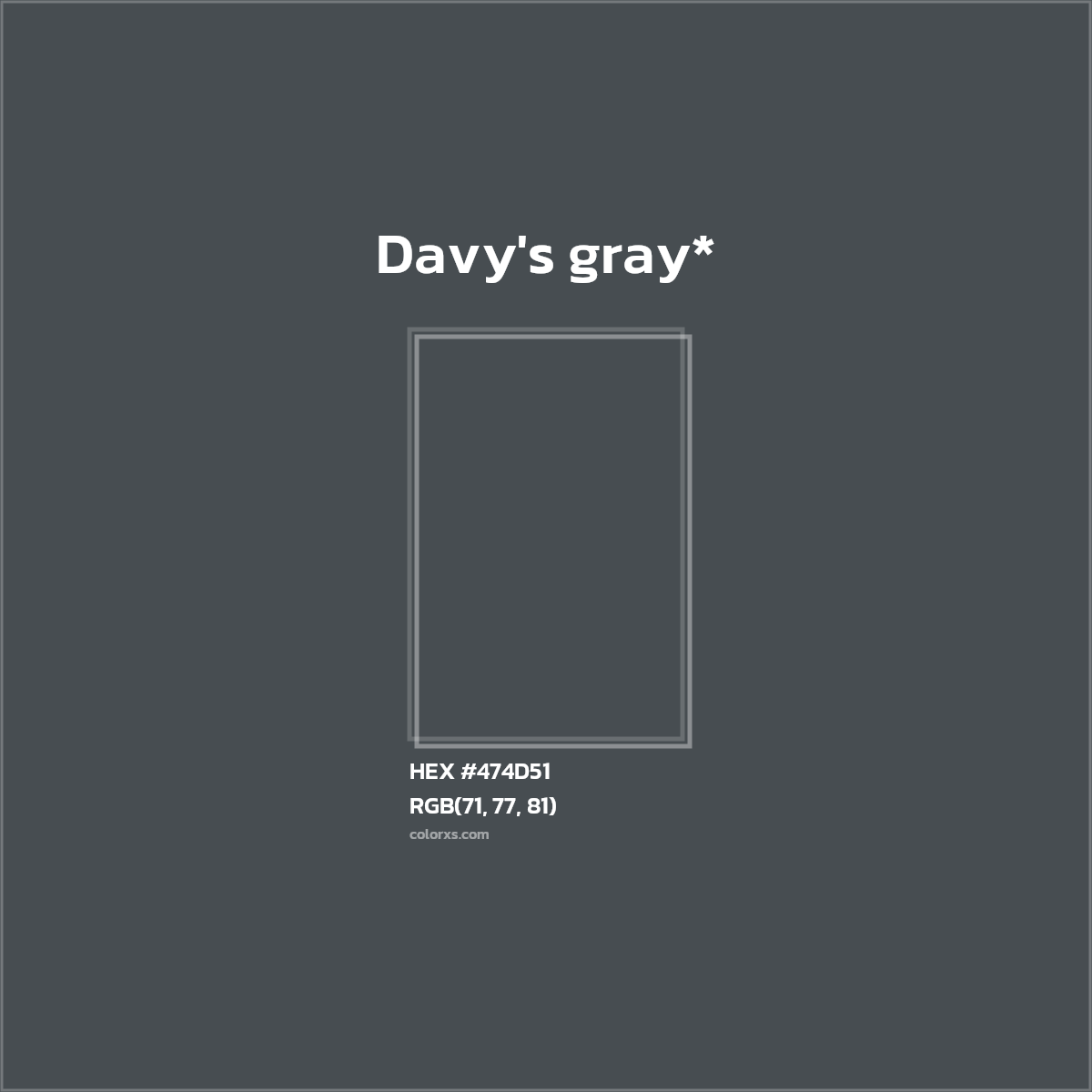 HEX #474D51 Color Name, Color Code, Palettes, Similar Paints, Images