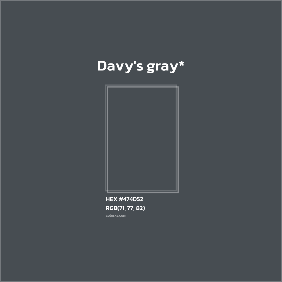 HEX #474D52 Color Name, Color Code, Palettes, Similar Paints, Images
