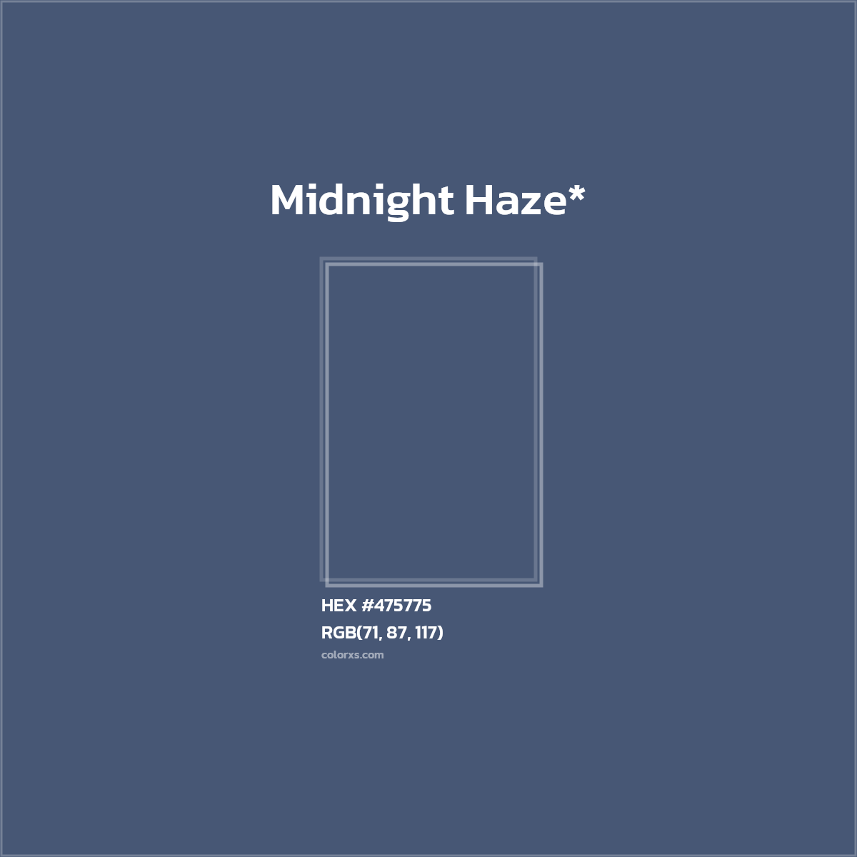 HEX #475775 Color Name, Color Code, Palettes, Similar Paints, Images