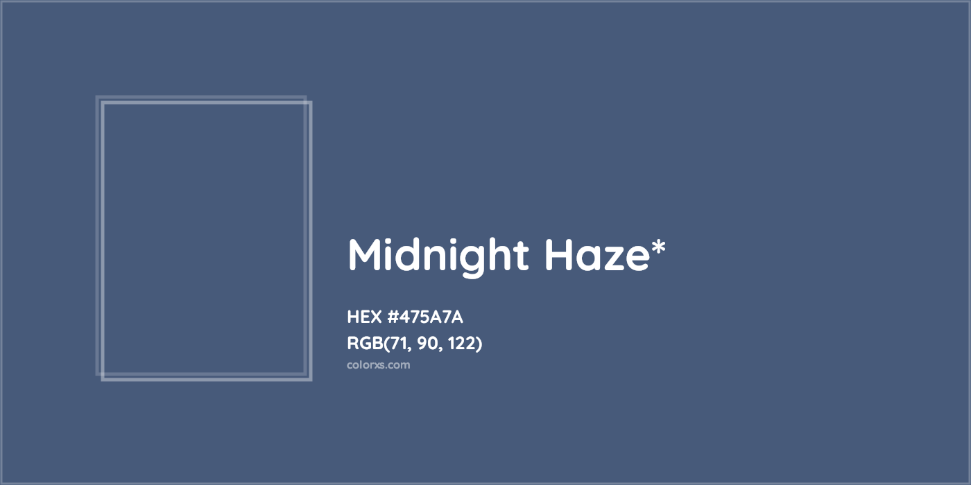 HEX #475A7A Color Name, Color Code, Palettes, Similar Paints, Images