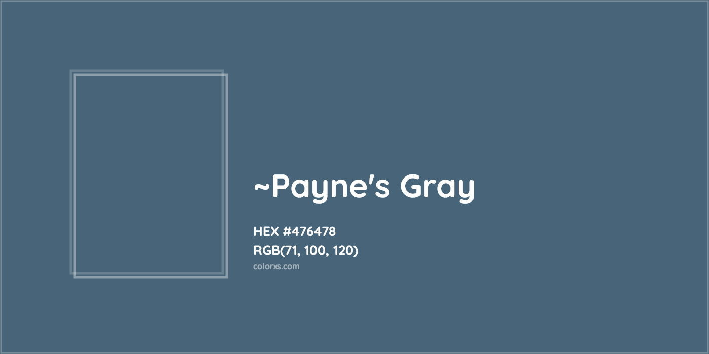 HEX #476478 Color Name, Color Code, Palettes, Similar Paints, Images