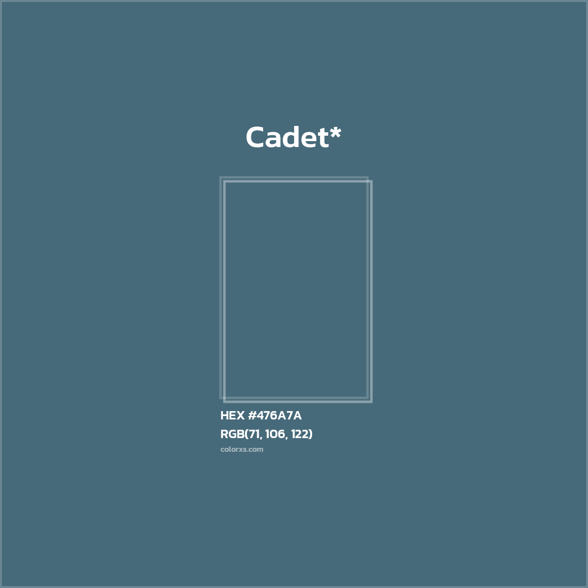 HEX #476A7A Color Name, Color Code, Palettes, Similar Paints, Images