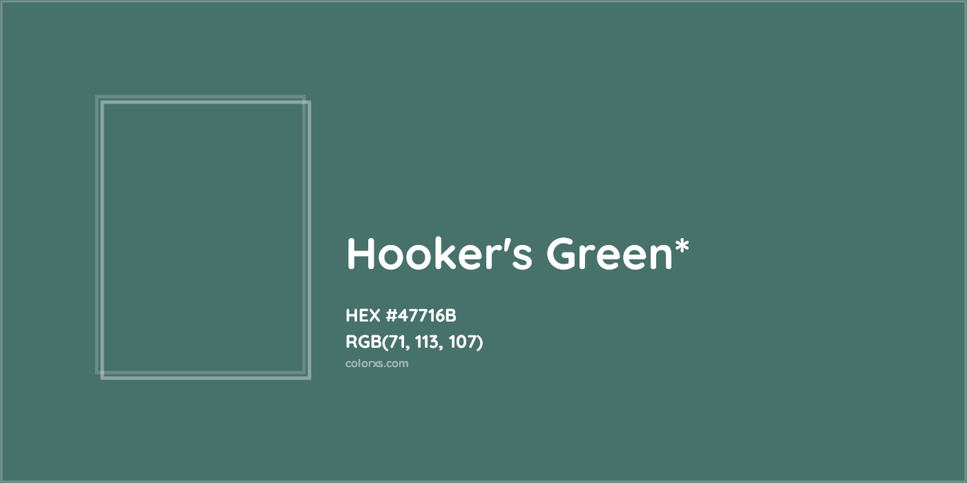 HEX #47716B Color Name, Color Code, Palettes, Similar Paints, Images