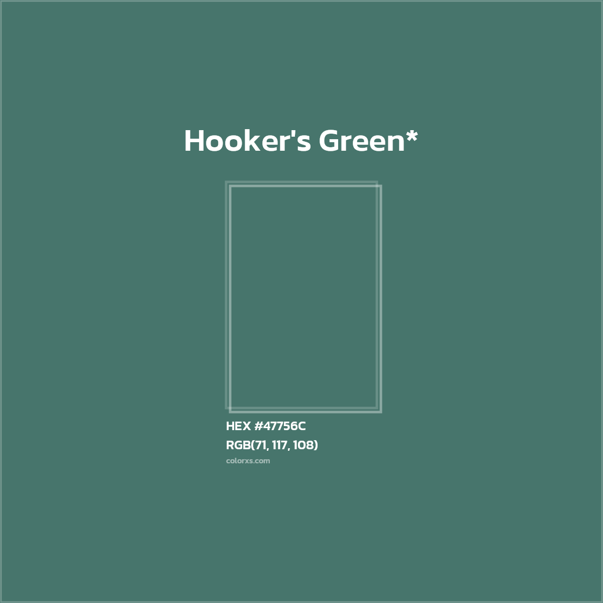 HEX #47756C Color Name, Color Code, Palettes, Similar Paints, Images