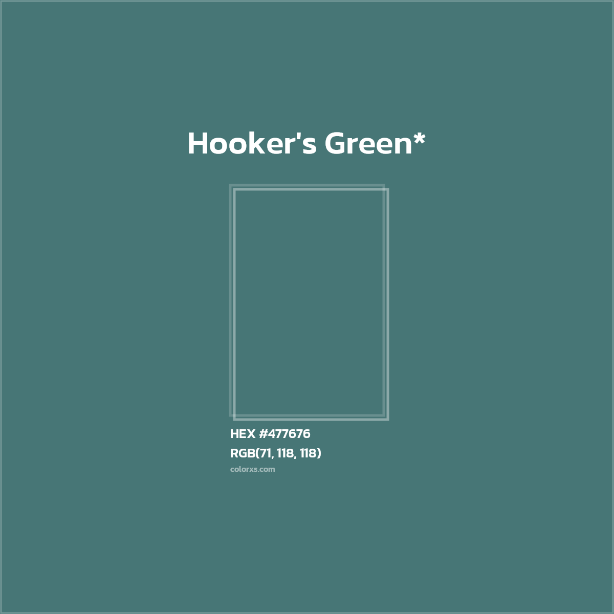 HEX #477676 Color Name, Color Code, Palettes, Similar Paints, Images