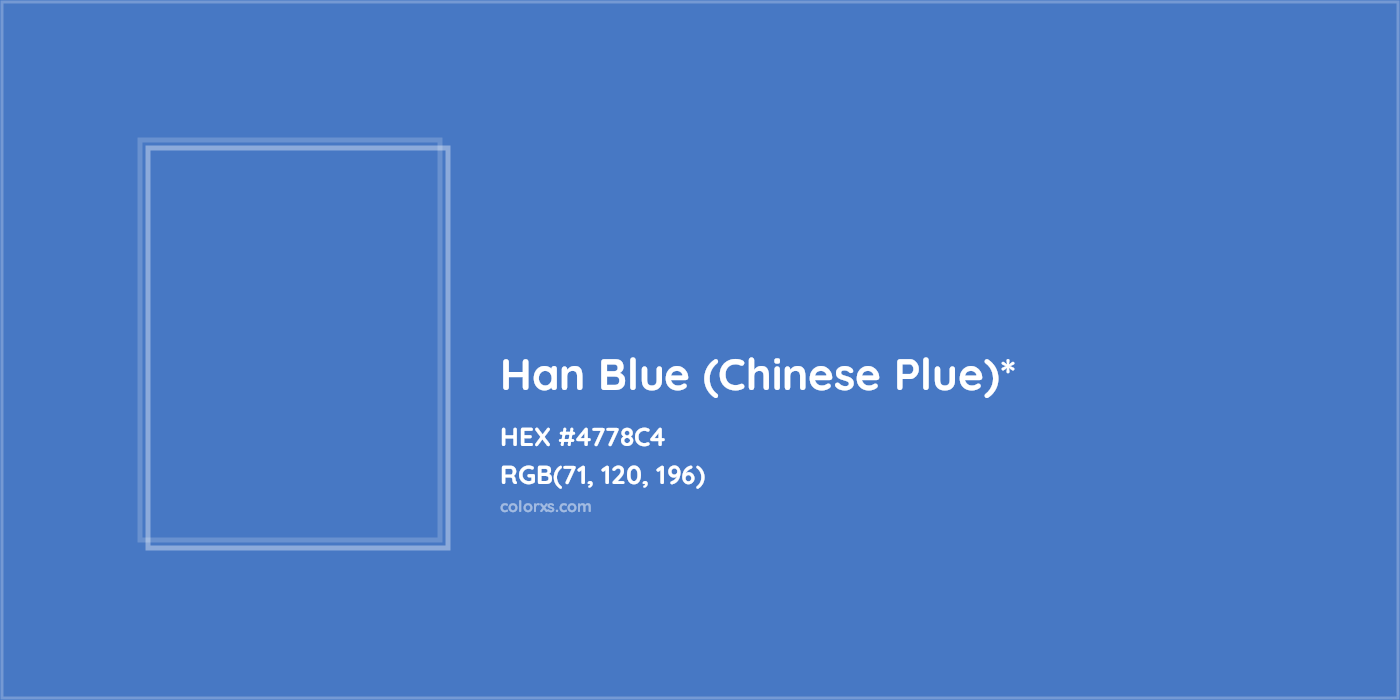 HEX #4778C4 Color Name, Color Code, Palettes, Similar Paints, Images