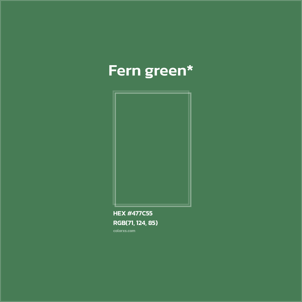 HEX #477C55 Color Name, Color Code, Palettes, Similar Paints, Images