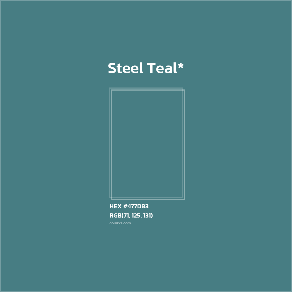 HEX #477D83 Color Name, Color Code, Palettes, Similar Paints, Images
