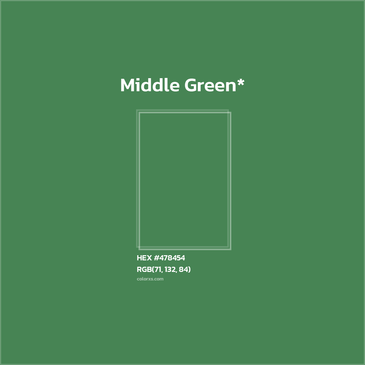 HEX #478454 Color Name, Color Code, Palettes, Similar Paints, Images