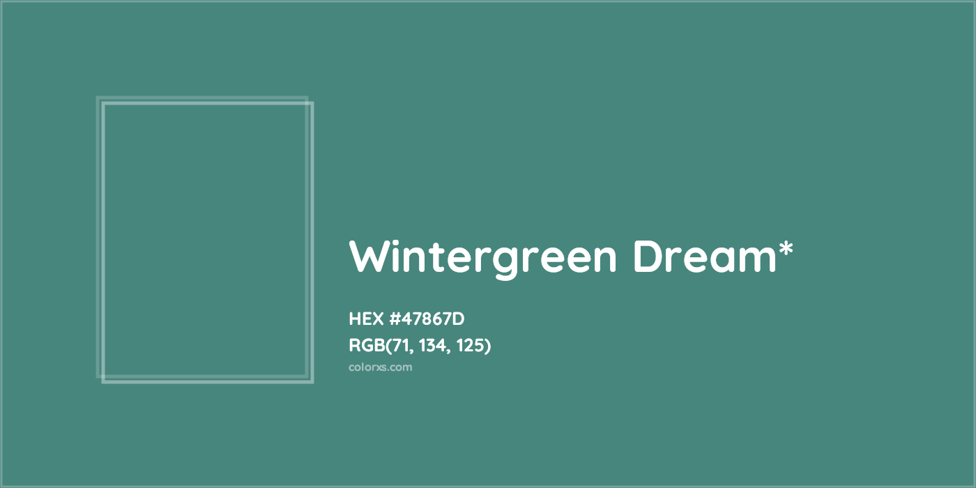 HEX #47867D Color Name, Color Code, Palettes, Similar Paints, Images
