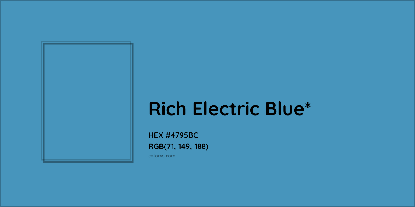 HEX #4795BC Color Name, Color Code, Palettes, Similar Paints, Images