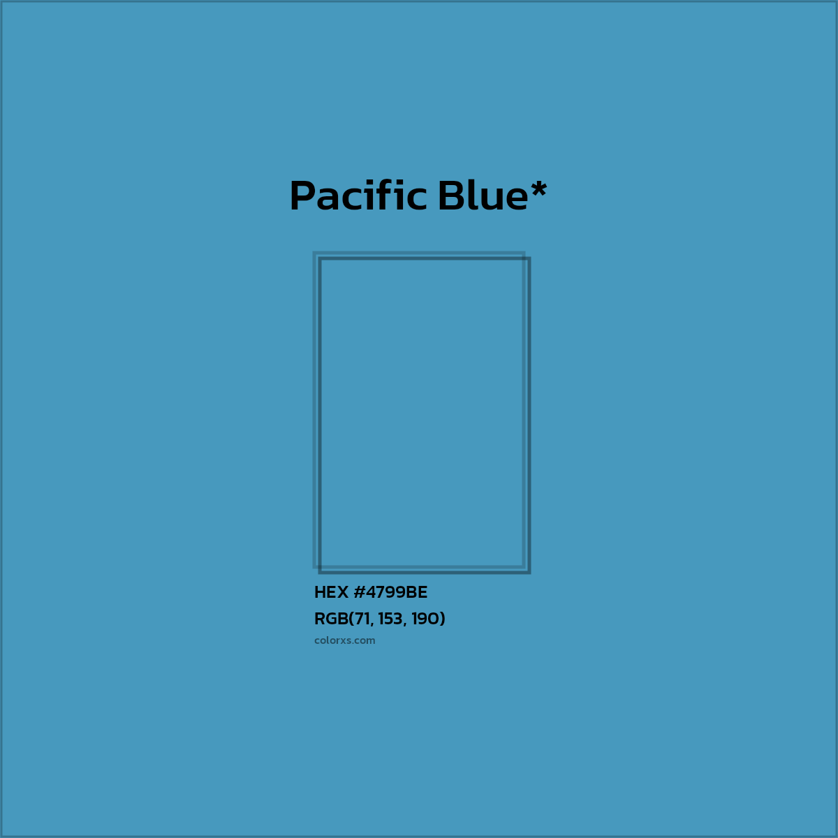 HEX #4799BE Color Name, Color Code, Palettes, Similar Paints, Images