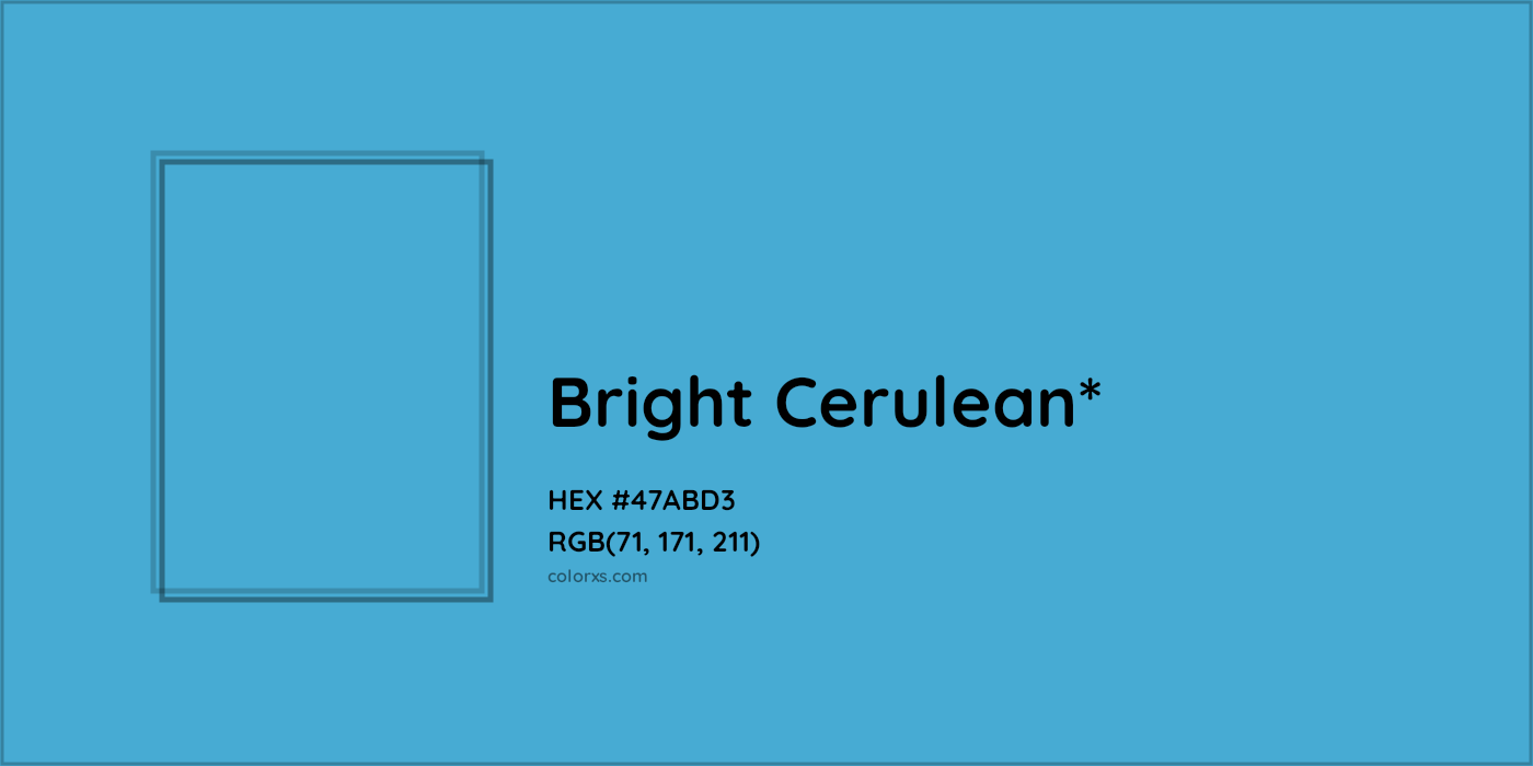 HEX #47ABD3 Color Name, Color Code, Palettes, Similar Paints, Images
