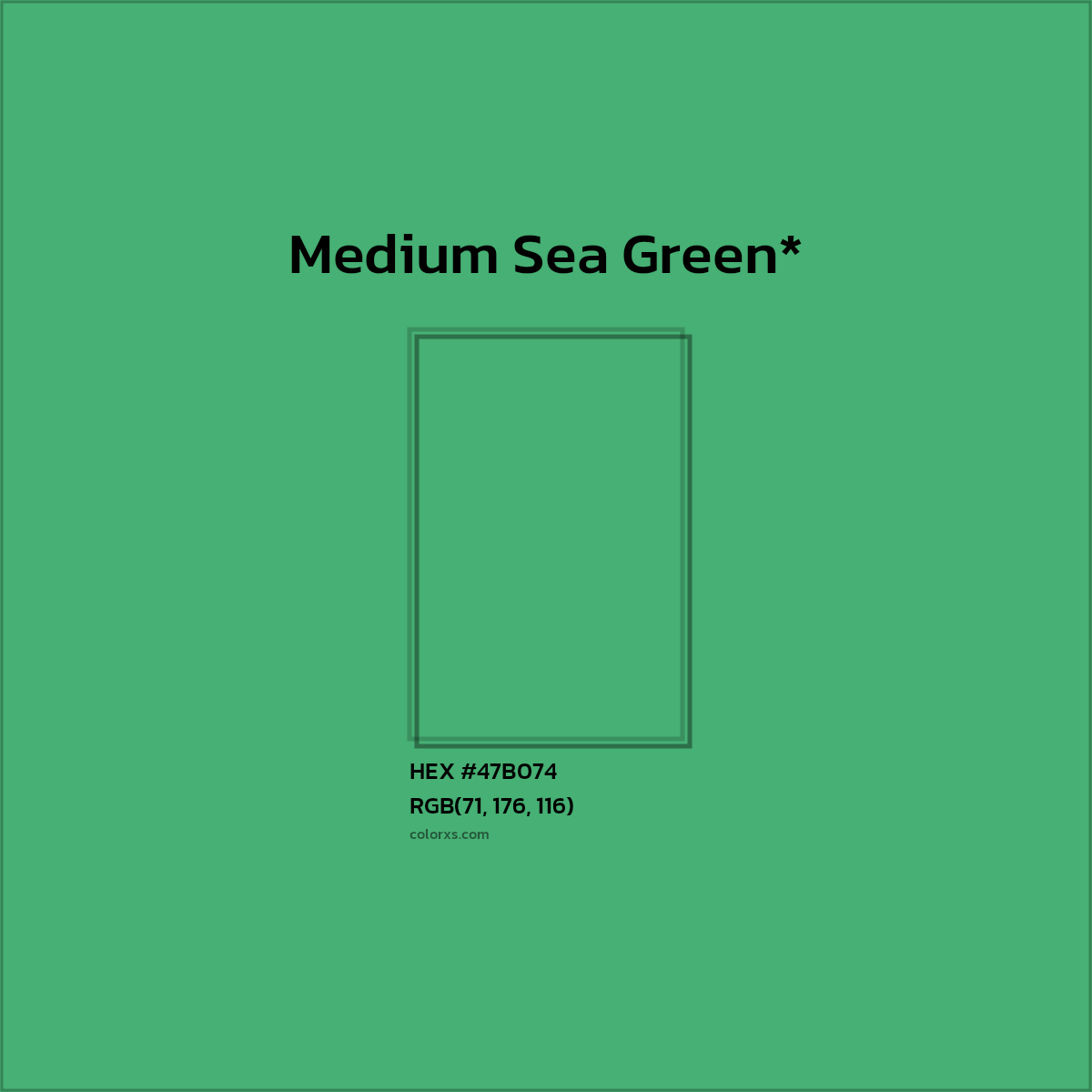HEX #47B074 Color Name, Color Code, Palettes, Similar Paints, Images