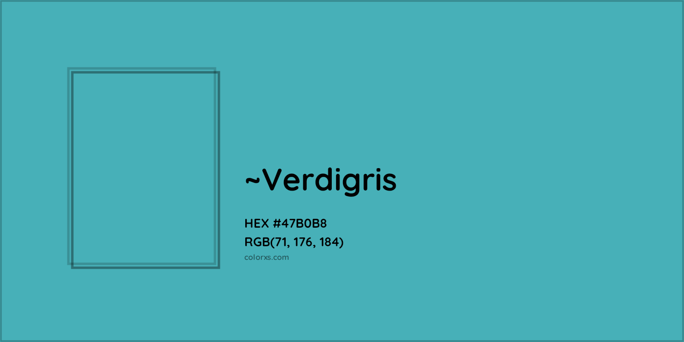 HEX #47B0B8 Color Name, Color Code, Palettes, Similar Paints, Images
