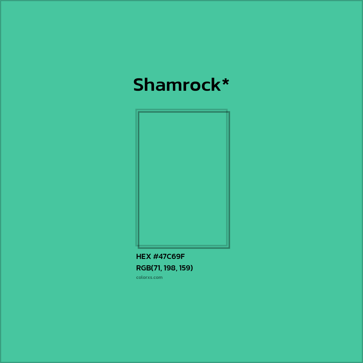 HEX #47C69F Color Name, Color Code, Palettes, Similar Paints, Images