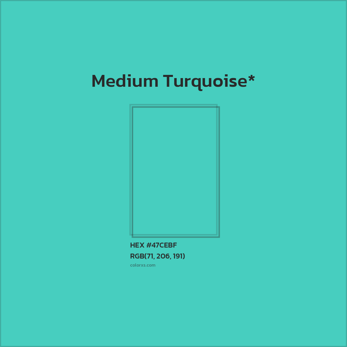 HEX #47CEBF Color Name, Color Code, Palettes, Similar Paints, Images