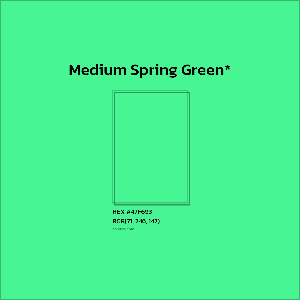 HEX #47F693 Color Name, Color Code, Palettes, Similar Paints, Images