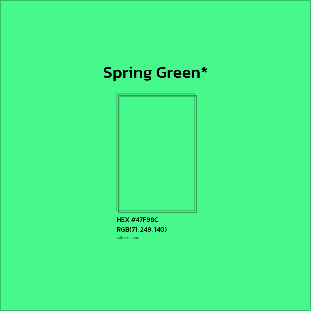 HEX #47F98C Color Name, Color Code, Palettes, Similar Paints, Images