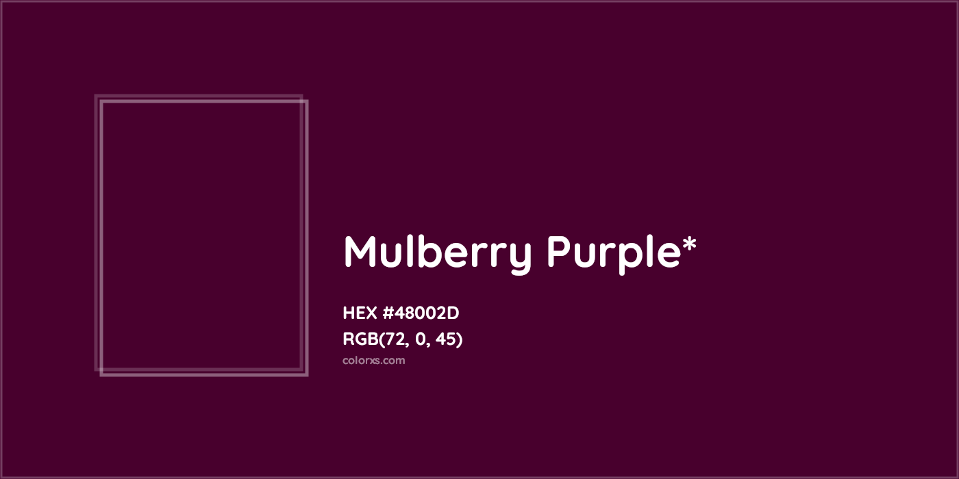 HEX #48002D Color Name, Color Code, Palettes, Similar Paints, Images