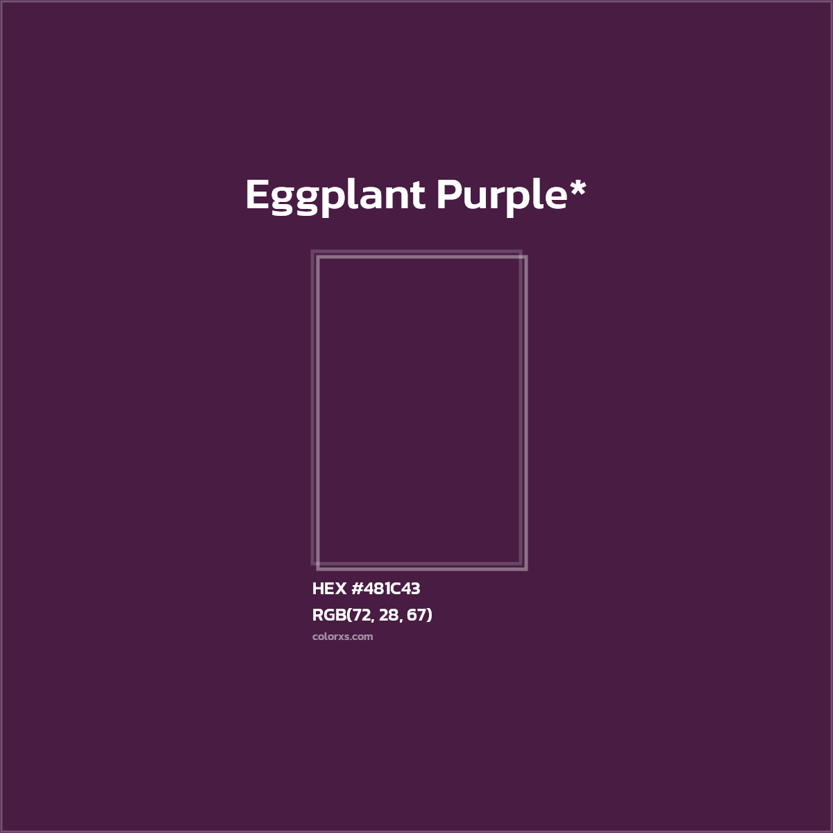 HEX #481C43 Color Name, Color Code, Palettes, Similar Paints, Images