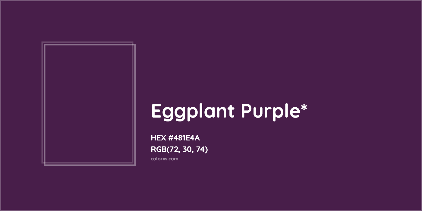 HEX #481E4A Color Name, Color Code, Palettes, Similar Paints, Images