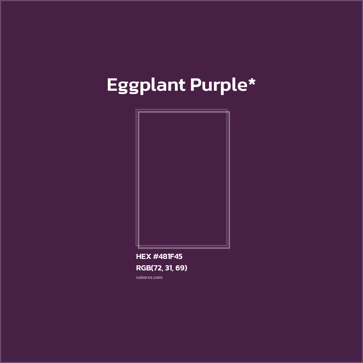 HEX #481F45 Color Name, Color Code, Palettes, Similar Paints, Images