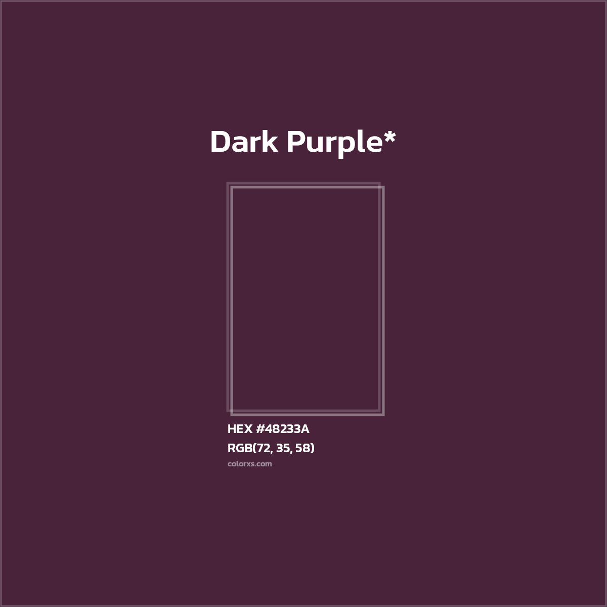 HEX #48233A Color Name, Color Code, Palettes, Similar Paints, Images