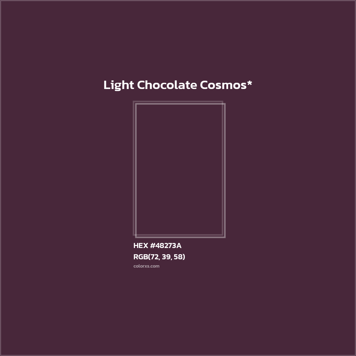 HEX #48273A Color Name, Color Code, Palettes, Similar Paints, Images