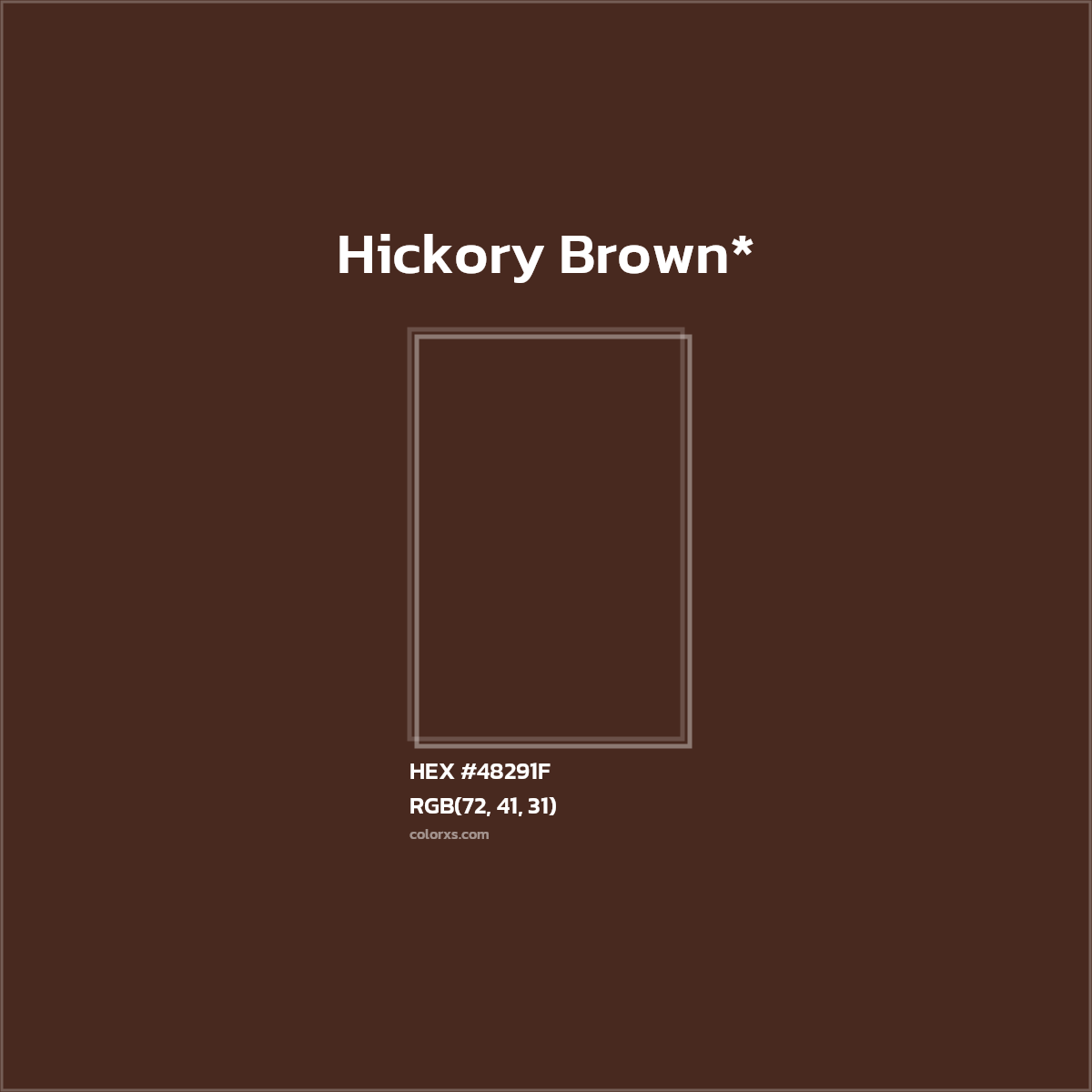 HEX #48291F Color Name, Color Code, Palettes, Similar Paints, Images