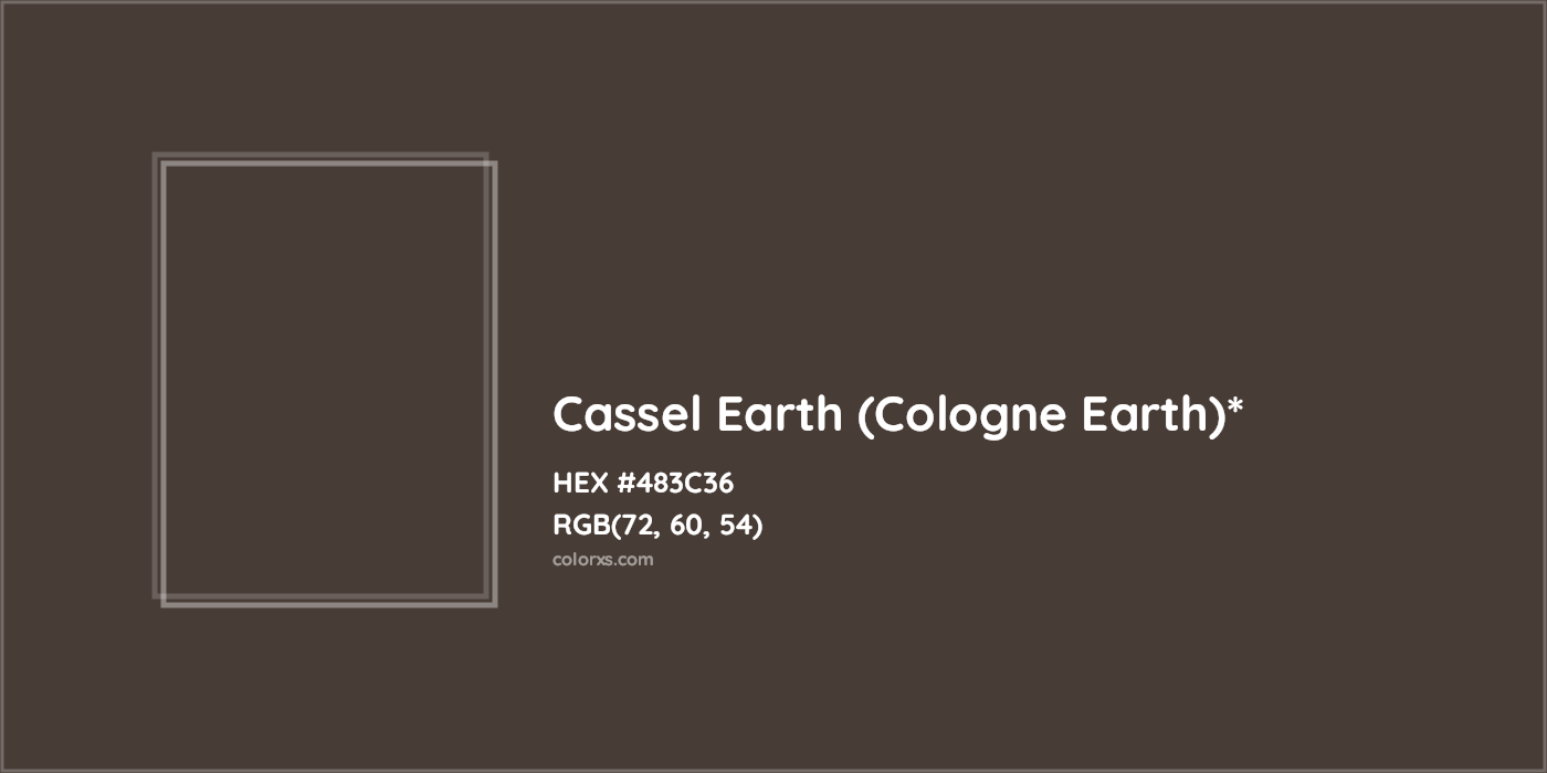 HEX #483C36 Color Name, Color Code, Palettes, Similar Paints, Images