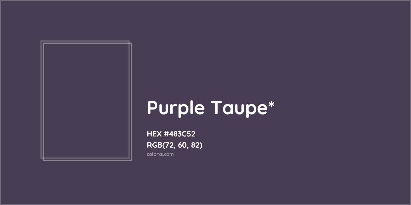 HEX #483C52 Color Name, Color Code, Palettes, Similar Paints, Images