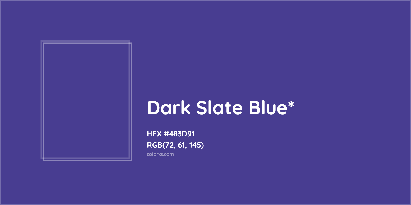 HEX #483D91 Color Name, Color Code, Palettes, Similar Paints, Images