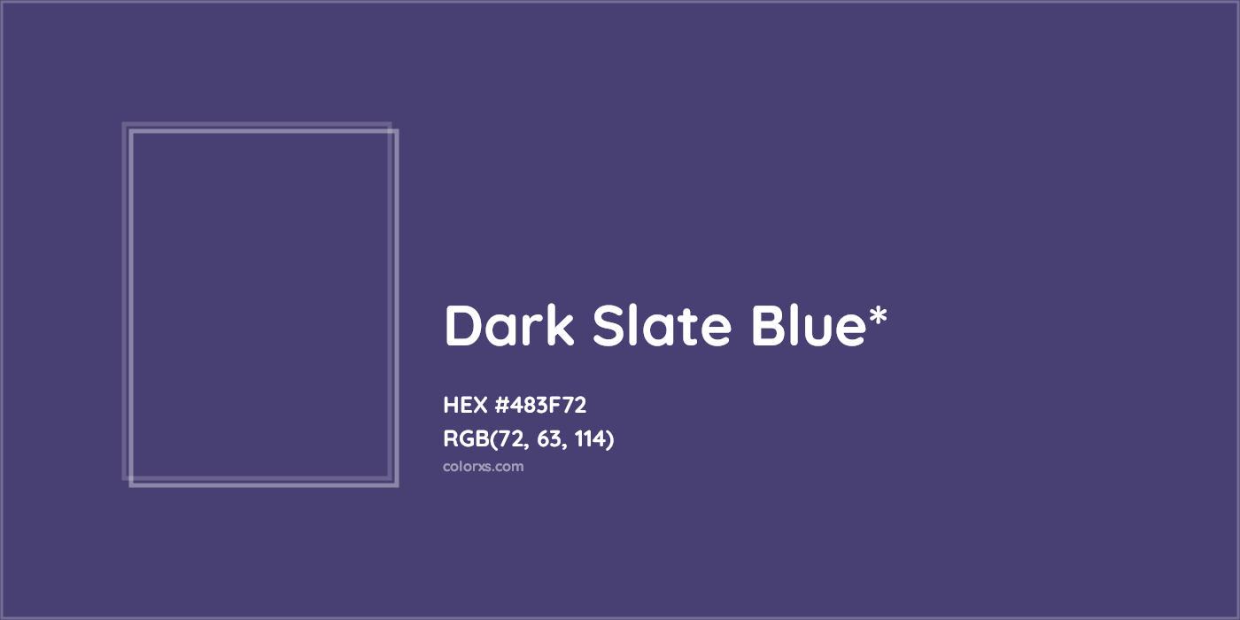 HEX #483F72 Color Name, Color Code, Palettes, Similar Paints, Images