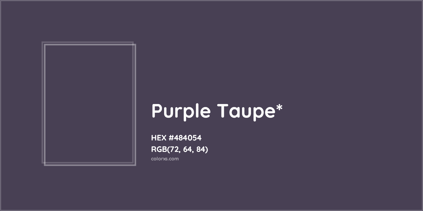 HEX #484054 Color Name, Color Code, Palettes, Similar Paints, Images