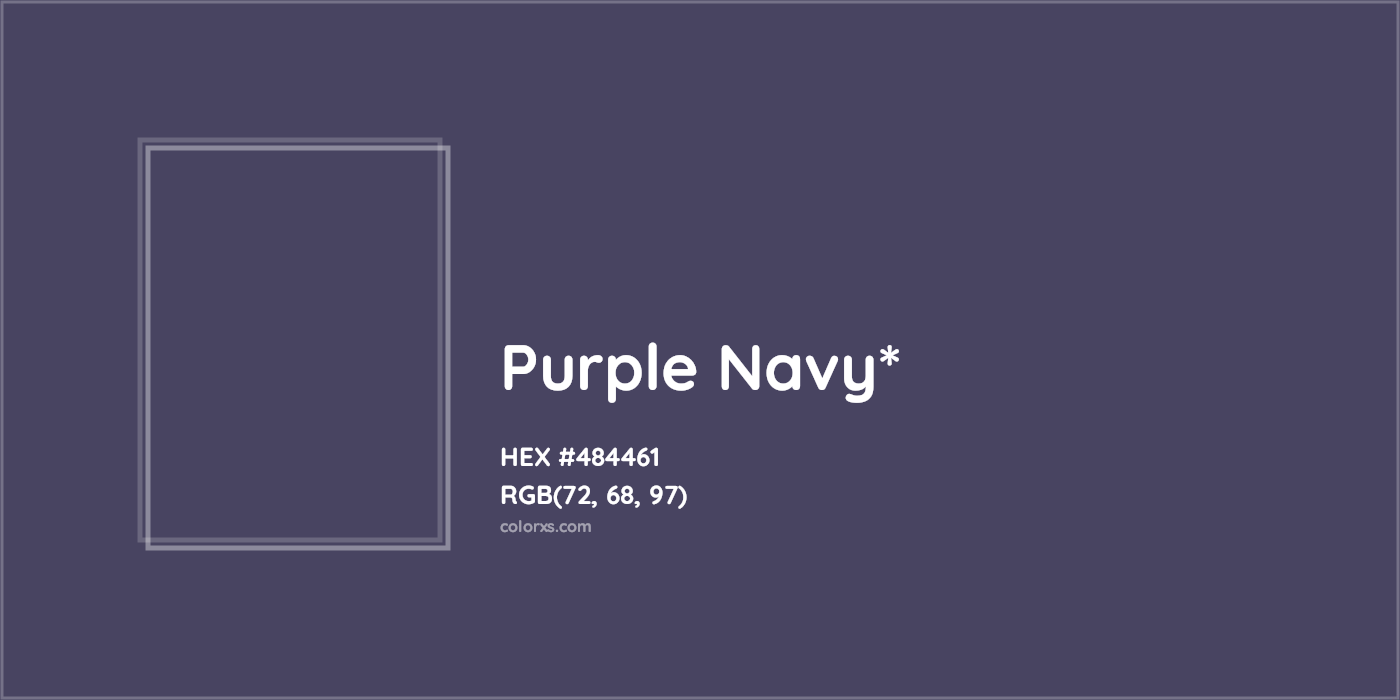 HEX #484461 Color Name, Color Code, Palettes, Similar Paints, Images