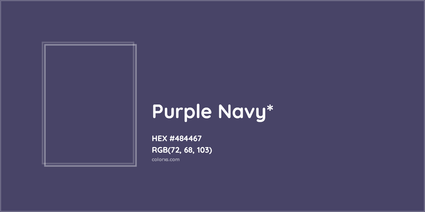HEX #484467 Color Name, Color Code, Palettes, Similar Paints, Images