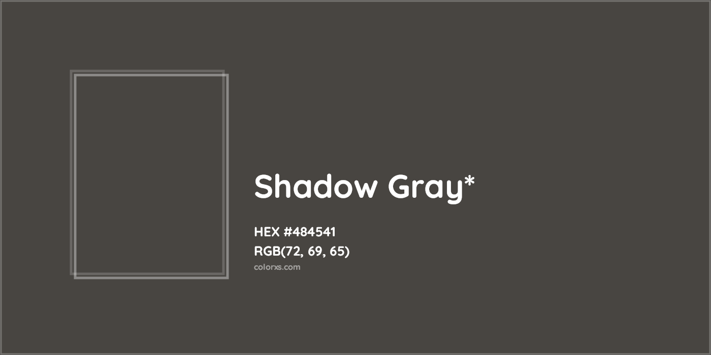HEX #484541 Color Name, Color Code, Palettes, Similar Paints, Images
