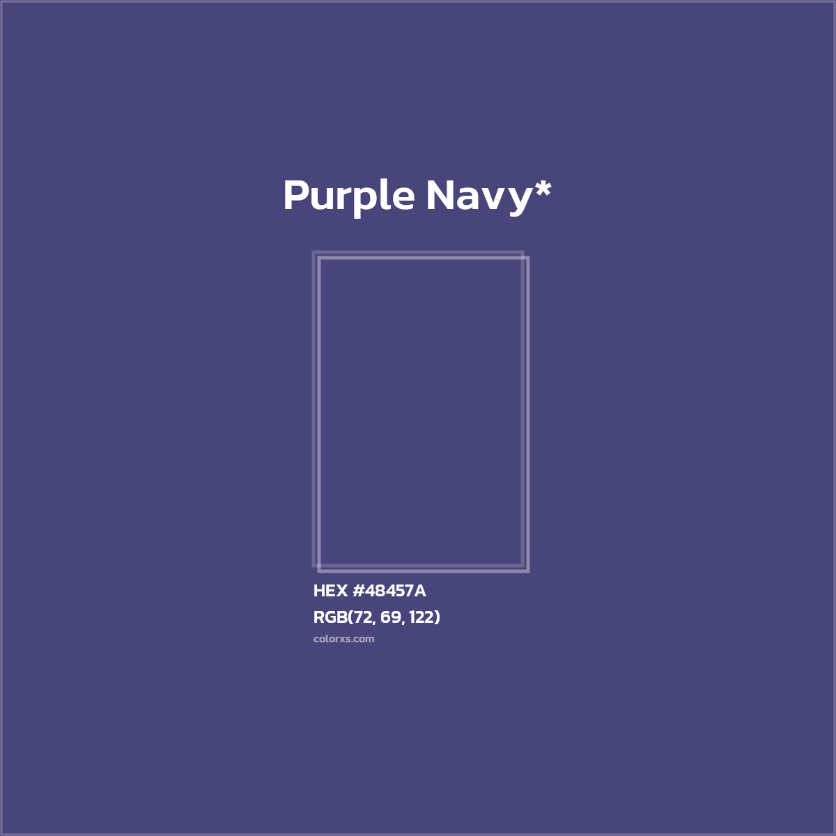 HEX #48457A Color Name, Color Code, Palettes, Similar Paints, Images