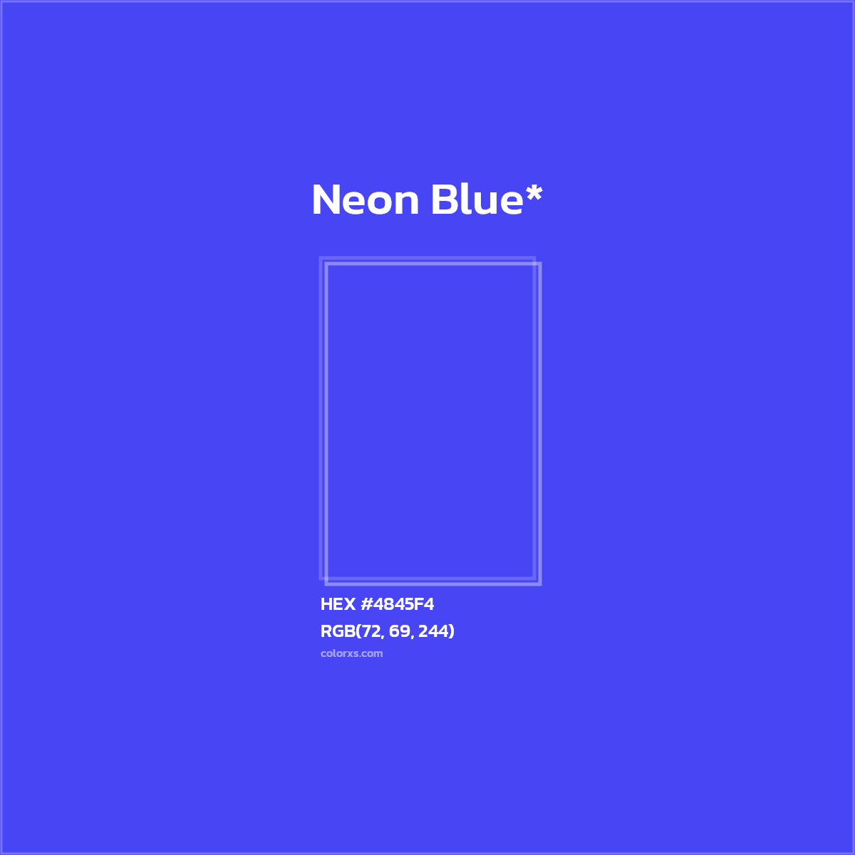 HEX #4845F4 Color Name, Color Code, Palettes, Similar Paints, Images