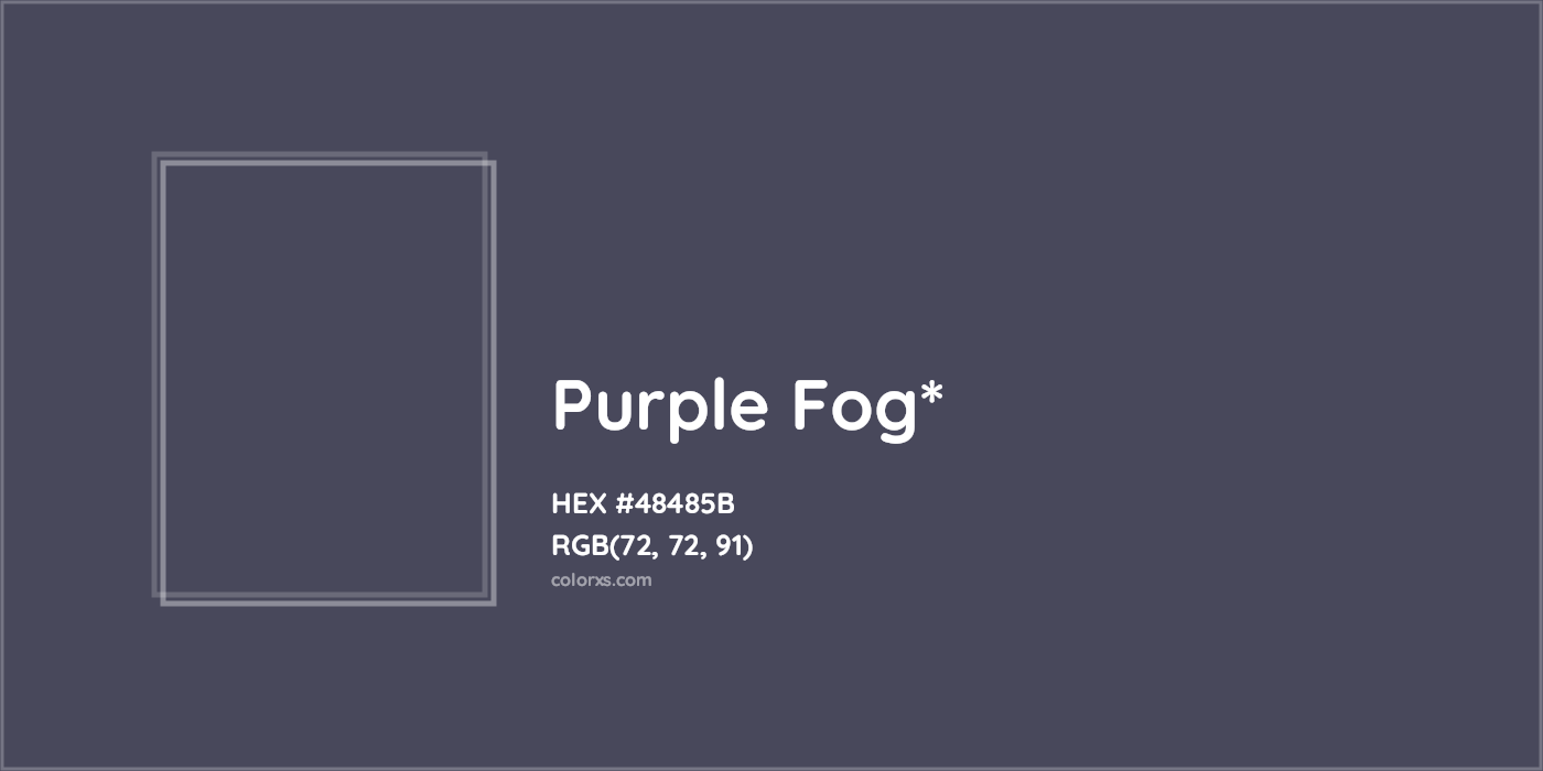 HEX #48485B Color Name, Color Code, Palettes, Similar Paints, Images