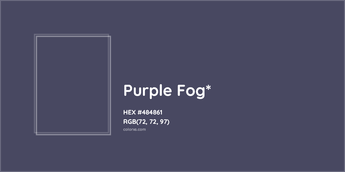 HEX #484861 Color Name, Color Code, Palettes, Similar Paints, Images