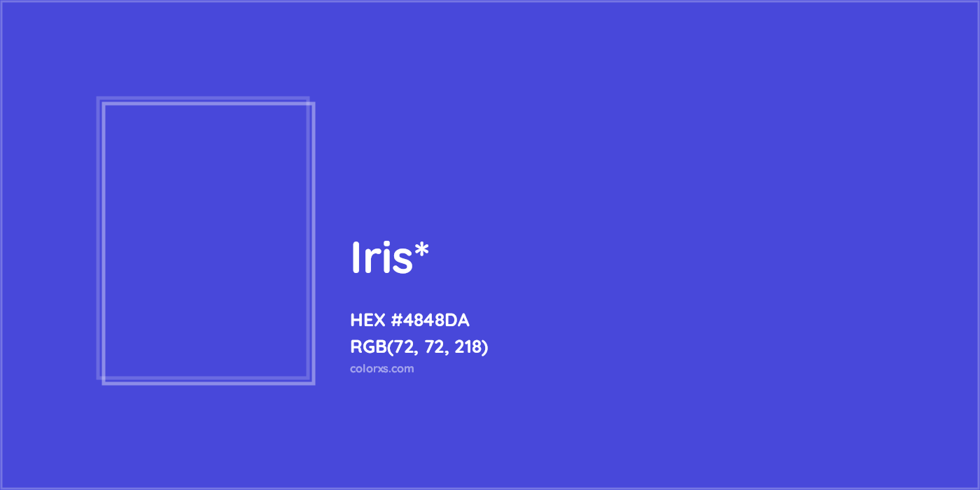 HEX #4848DA Color Name, Color Code, Palettes, Similar Paints, Images